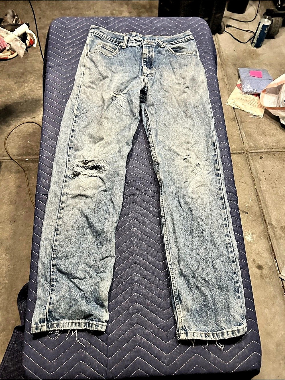 Wrangler Distressed Blue Jeans